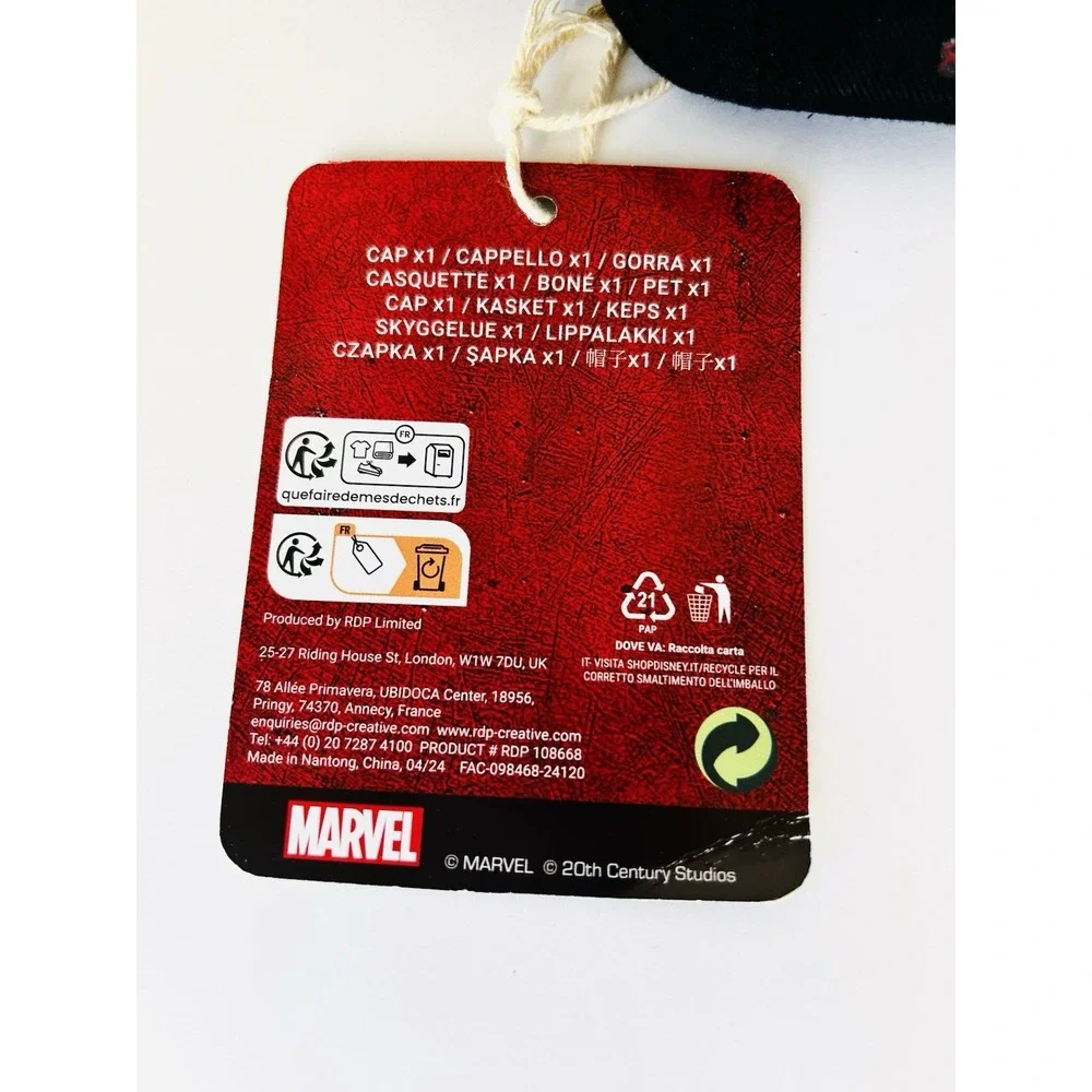 Marvel Deadpool & Wolverine Movie Promo Snapback Hat Baseball Cap NEW‎ With Tags